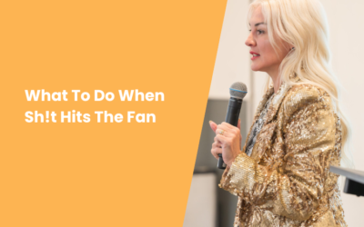 What to do when shit hits the fan